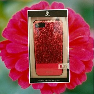 RUBY RED IP7 GLITTERY CASE